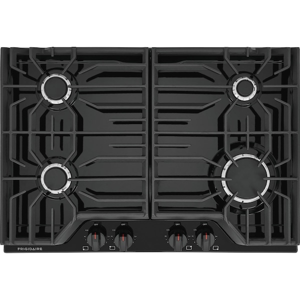Frigidaire 30-in. Black Gas Cooktop with 16,000 BTU Burner and SpillSafe Cooktop FCCG3027AB - main